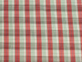 Рубашечная красная зеленая ткань полоска ЕВ2106