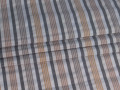 Рубашечная серая коричневая ткань полоска ЕВ2113