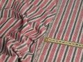 Рубашечная красная серая ткань полоска ЕВ2114