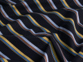 Рубашечная черная голубая ткань полоска ЕВ2119