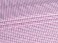 Рубашечная розовая серая ткань клетка ЕВ2123