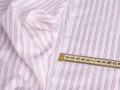 Рубашечная белая ткань розовая полоска ЕВ3115