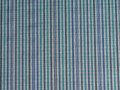 Рубашечная синяя зеленая ткань полоска ЕВ3120