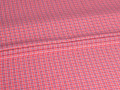 Рубашечная розовая синяя ткань полоска ЕВ3122