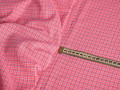 Рубашечная розовая синяя ткань полоска ЕВ3122