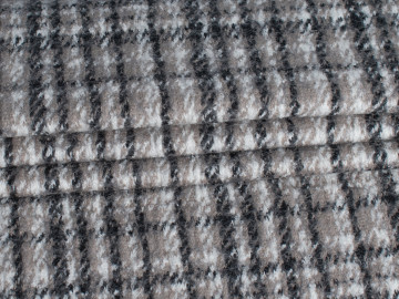 Пальтовая коричневая черная ткань шерсть полиэстер ГЖ447