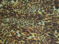 Курточная стеганая коричневая леопард ДБ4133