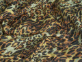 Курточная стеганая коричневая леопард ДБ4133