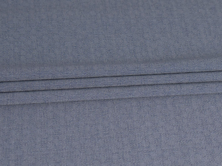 Рубашечная синяя фактурная ткань БВ3128
