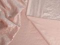 Бархат розовый с пайетками ГБ483