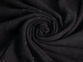 Плательная черная ткань с люрексом БВ3143