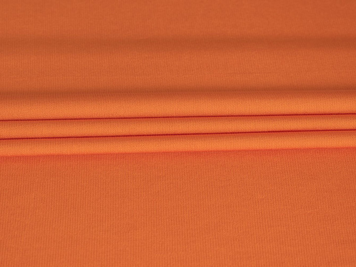 Плательная оранжевая ткань БД573