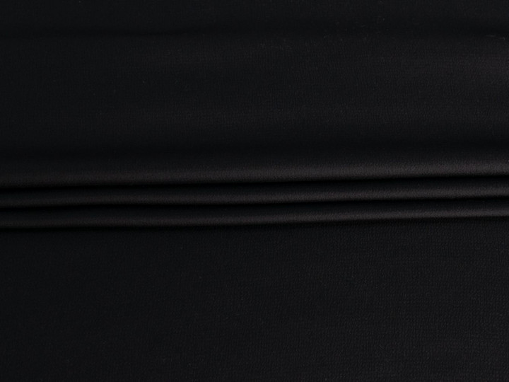 Плательная черная ткань БВ3146