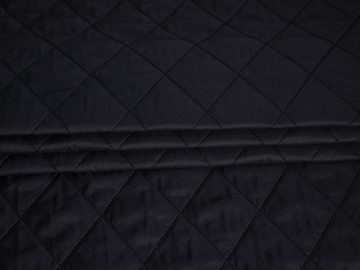 Курточная стеганая черная ткань ДБ4146