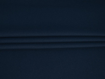 Костюмная синяя ткань с начесом ВЕ269