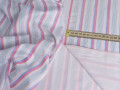 Рубашечная белая синяя ткань полоска ЕВ480