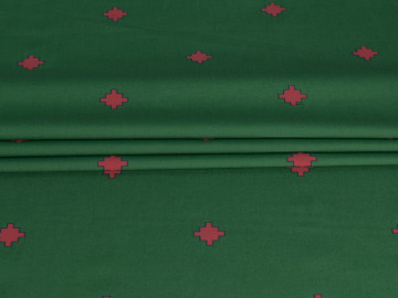 Рубашечная зеленая ткань геометрия ЕВ3131