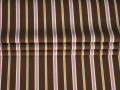Рубашечная коричневая розовая ткань полоска ЕВ3134