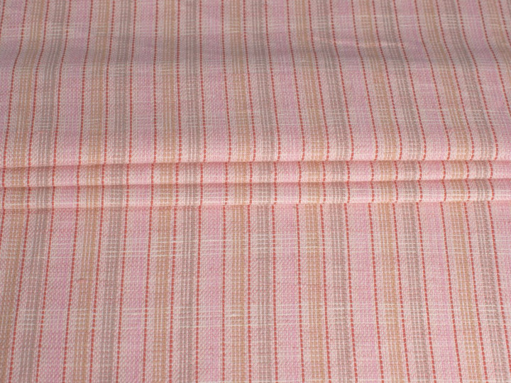 Лен розовый полоска БВ3160