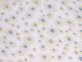 Органза молочная цветочный узор ГВ5156