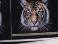 Кожзаменитель черный принт животные тигр ГЕ1133