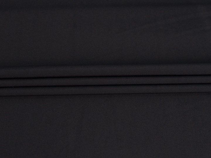 Плательная стрейч черная ткань БГ2115