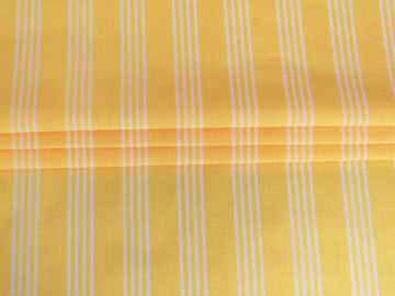 Рубашечная желтая ткань полоска ЕВ680