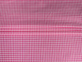 Рубашечная розовая белая ткань клетка полоска ББ1141