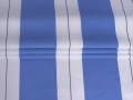 Рубашечная голубая белая ткань полоска ББ1130