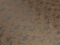 Подкладочная жаккардовая коричневая ткань пейсли ГБ2225