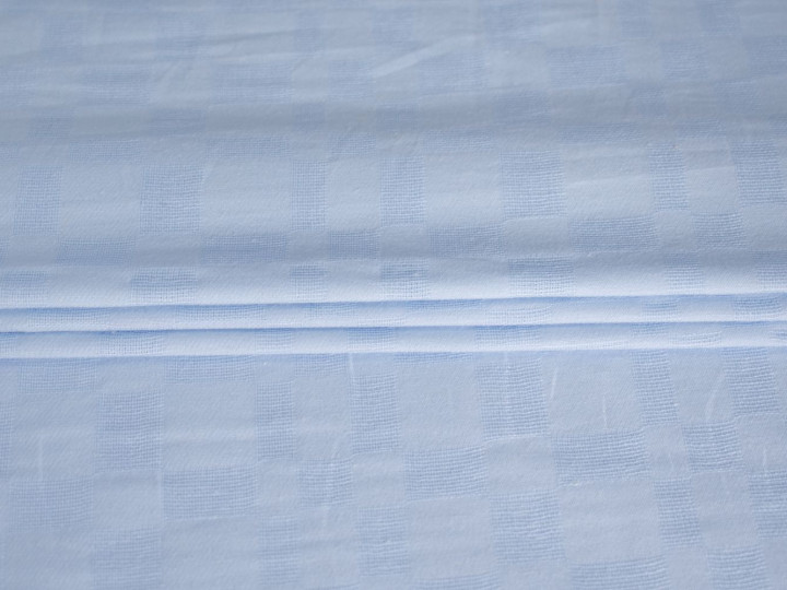 Рубашечная голубая фактурная ткань ЕВ3143