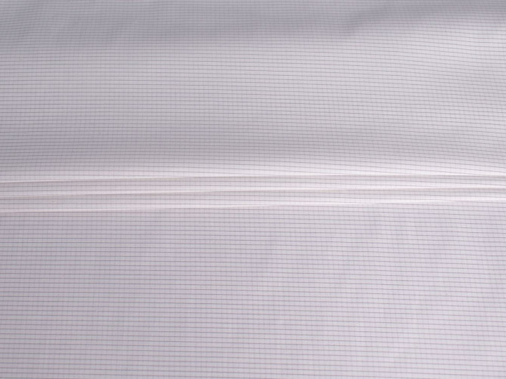 Рубашечная белая серая ткань полоска ЕБ2174