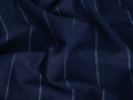 Рубашечная синяя ткань в белую полоску ВГ4114