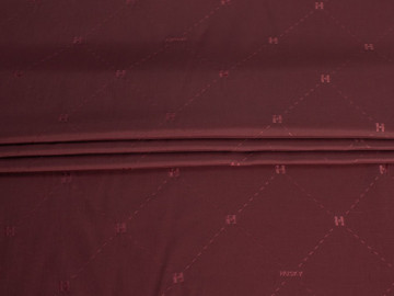 Подкладочная бордовая ткань буквы ГА5213