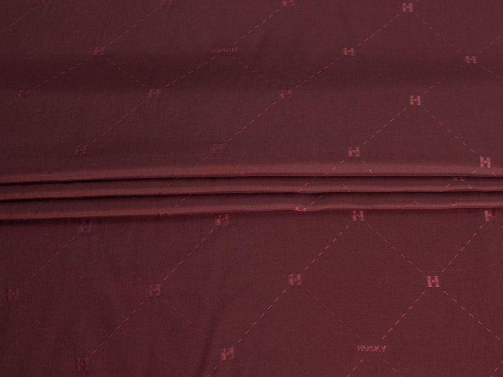 Подкладочная бордовая ткань буквы ГА5213