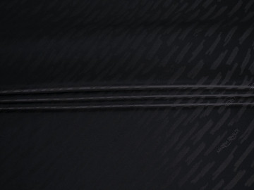 Подкладочная черная ткань абстракция надписи ГА1358