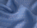 Лён синий в серую полоску ЕА692