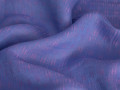 Лён фиолетовый с сиреневым принтом ЕА679