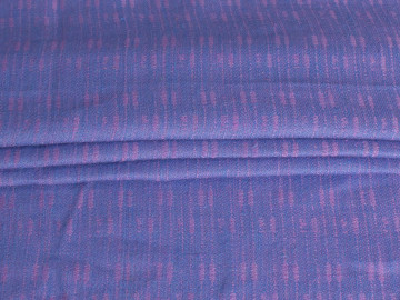 Лён фиолетовый с сиреневым принтом ЕА679