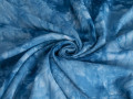 Штапель синий абстрактный узор ББ2126