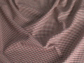 Костюмная бежевая бордовая ткань ВЕ189