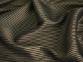 Костюмная коричневая черная ткань полоска ВГ664