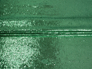Сетка зеленая с пайетками ГБ5136