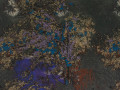 Трикотаж разноцветный пейзаж природа АБ463
