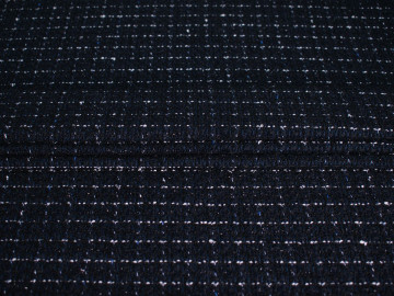 Пальтовая черная синяя ткань ГЁ186