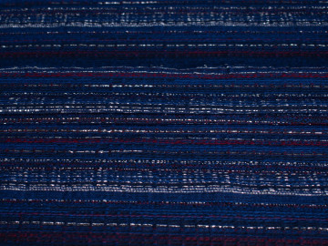 Костюмная синяя ткань в полоску ВВ595