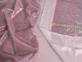 Сетка розовая с пайетками полоска ГБ5138