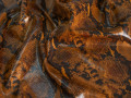 Курточная коричневая терракотовая ткань рептилия ДЕ4114
