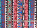 Плательная разноцветная ткань узор орнамент ЕБ2219