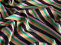 Рубашечная разноцветная ткань полоска ЕВ593
